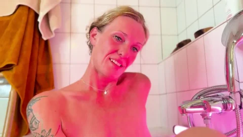 Trio Fistfucking with Blonde MILF, Hot Latina and Old Guy