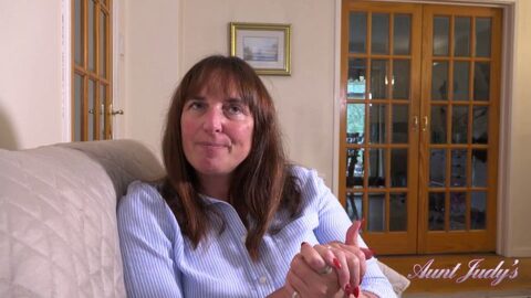 Aunt Judy’s – Your Busty Landlady Ruby Cattrall Sucks Your Cock