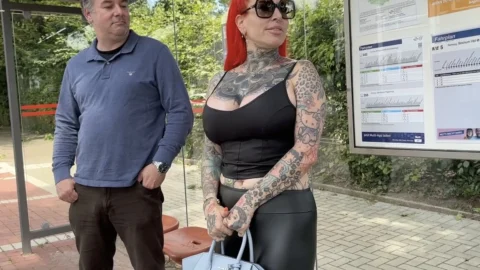 Dragged Away by a Stranger at the Bus Stop and Fucked Hard!