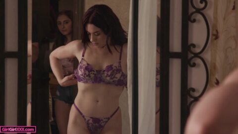 GIRL GIRL XXX – Horny Lesbian MILF Puts The Moves on Her BFF’s Step Daughter