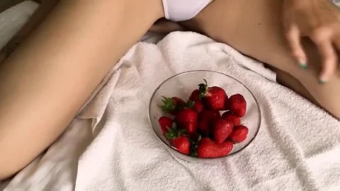 I Fed a Hungry Girl with Strawberries and Then with My Dick