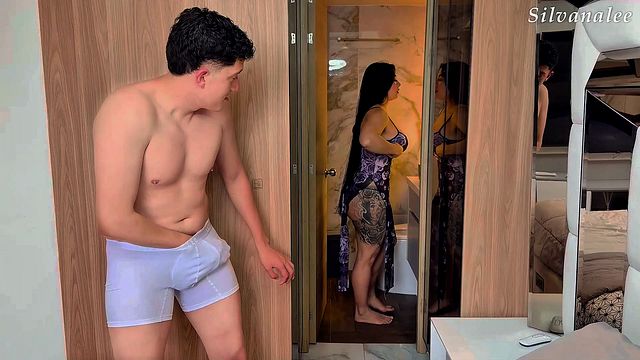 I surprise my stepmother in my room and I didn’t know she wanted to fuck me