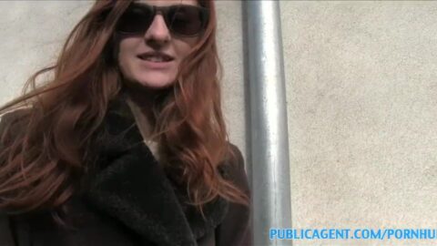 PublicAgent Naughty redhead fucked hard outdoors