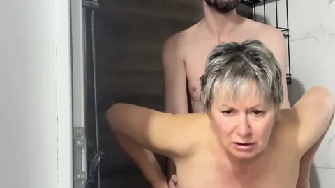 The Anal Granny in the Shower