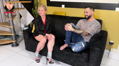 A Beautiful Cougar Fucked by 2 Friends Who Will Take Her Apart.