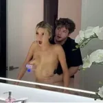 Blonde Fucked In Front Of Mirror