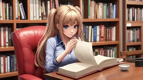 Library Schoolgirl POV Titfuck and Creampie