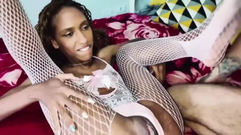 Skinny Girl with Big Whipping in Anal