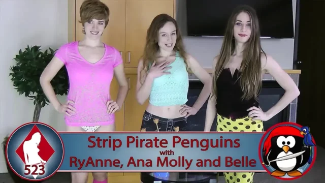 The Strip Pirate Penguin loser’s ass turns red and jiggly