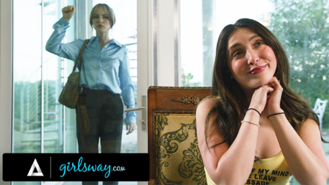 GIRLSWAY – Petite Jane Wilde Tricks Strict Babysitter Lilly Bell Into Spanking & Hot Lesbian Sex