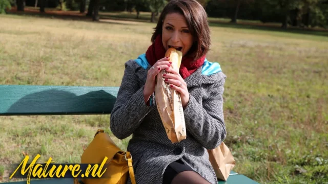 Classy French MILF Anya Gets Both Her Holes Drilled By a Stranger She Met In The Park