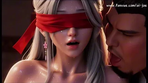 Cuckold Watches Bull With Blindfolded Concubine