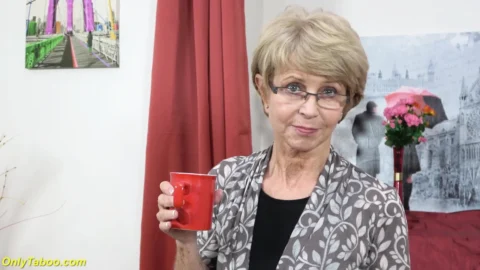 First big cock for 75 years old stepmom
