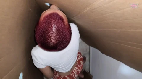 Glory hole: Carahoney has fun with this cock in the hole