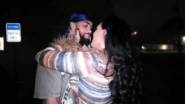 Horny Slut Bianca Bailee Rough Riding BBC in Park-n-ride