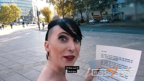 Lou Nesbit! Girl with sexy attitude fucked in hotel! Wolf Wagner