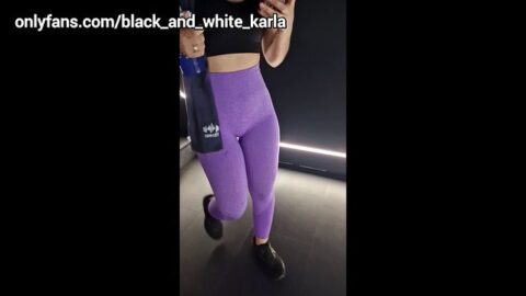 Mi big ass gym buddy makes me with her tight leggings, I invite her to my house and we end up – LA FULL OF MILK