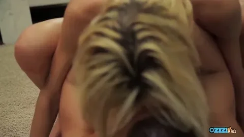 Skinny performer in intimate missionary scene