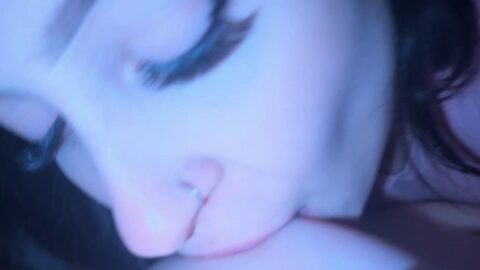 Woke her up with passionate morning sex. Scissoring in the morning. She screamed in pleasure. Close-up.