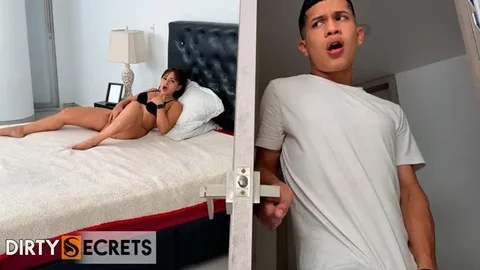 Brother-in-law’s friend caught watching, then seduced
