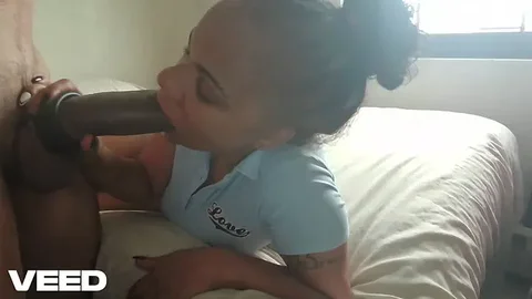 Ebony Woman Performs Oral On Partner In Apartment