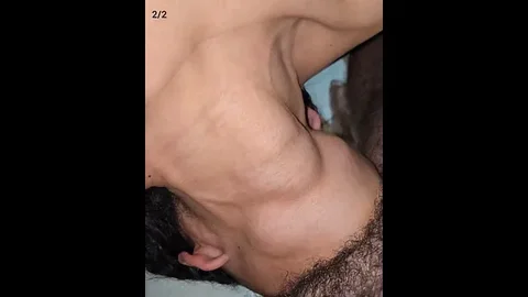Filling a human toilet’s belly with piss and cum 2/2.