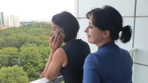 lesbian adventure on the balcony