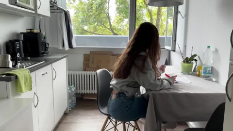 My Roommate Fucks Me Hard in the Kitchen