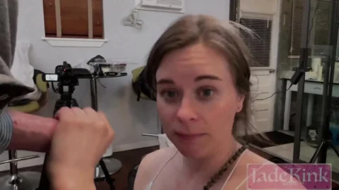 Submissive Girl Talks Down to Herself While Having Her Throat Reamed by a Giant Dildo