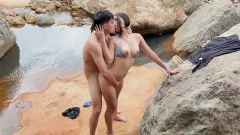 After my classes I went to the river like a magnificent university student&period;&period;&period; I met a stranger and ended up fucking him outdoors in the middle of the street
