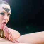Doggy Style Pounding on Stage… Close-Up of His Cock Splitting Her Pussy