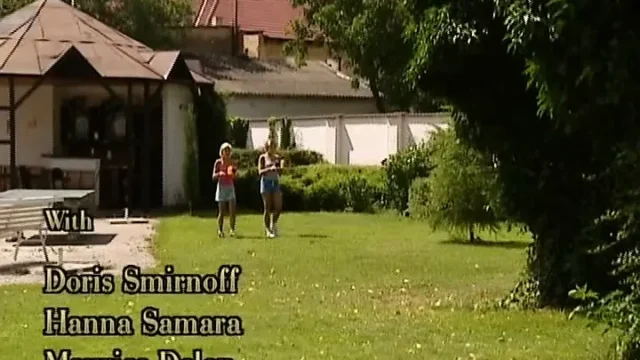 Hot German babes getting drilled in DP orgy action