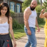 NEW PUSSY In The Village – Old n Young threesome sex with busty natural MILF