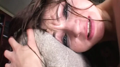 Tears of Joy in Her Eyes as He Thrusts Hard Into Her Anus