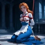 Tentacles fucked the fairy Pfil hard in the forest