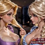 🎬Elsa x Rapunzel Share Bed on Trip |  Animation