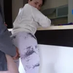 Woman in Jacket Gives Oral in Public